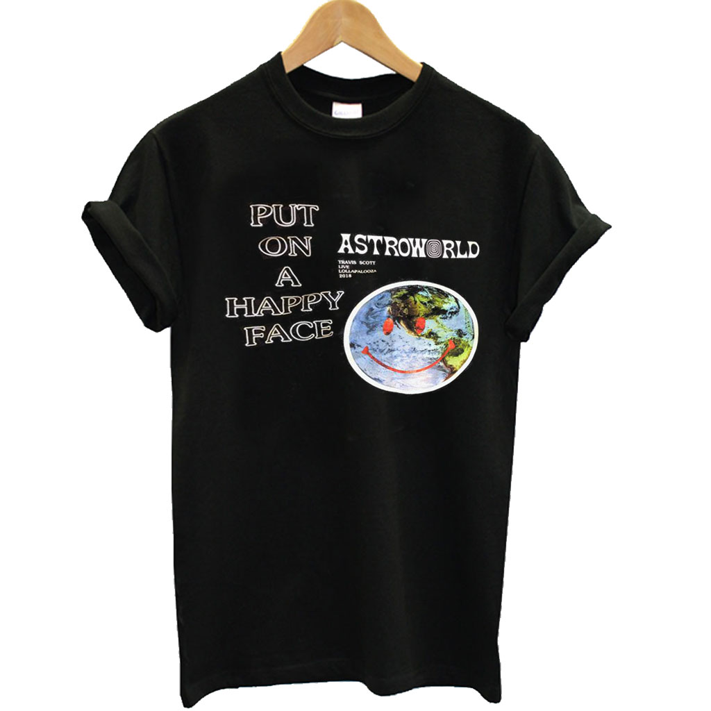 astroworld put on a happy face hoodie